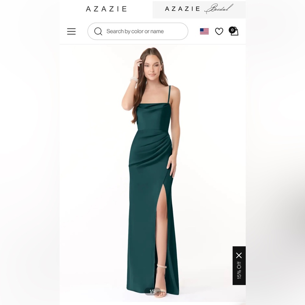 Azazie Leonis bridesmaid gown